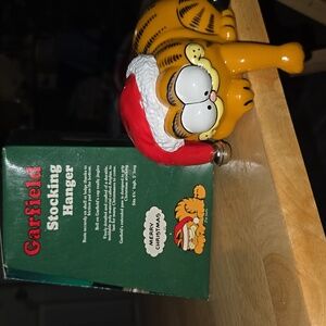 Garfield Christmas Vintage Stocking Holder 1978